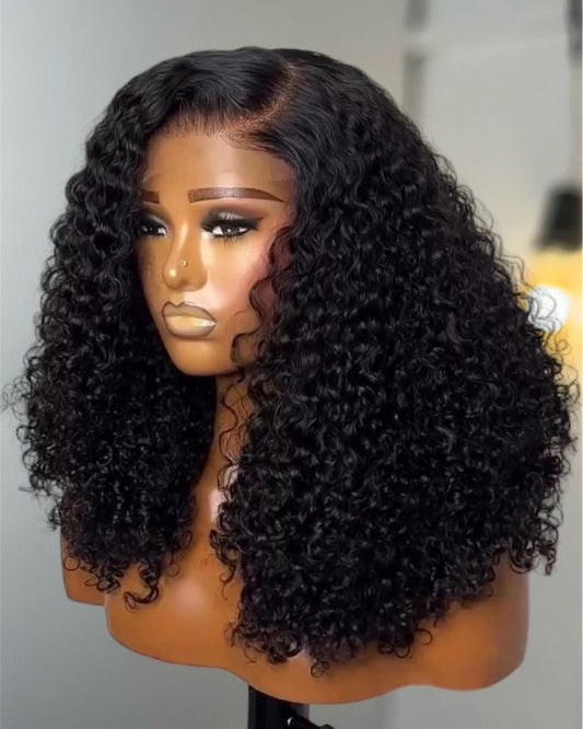 Natural black deep curls